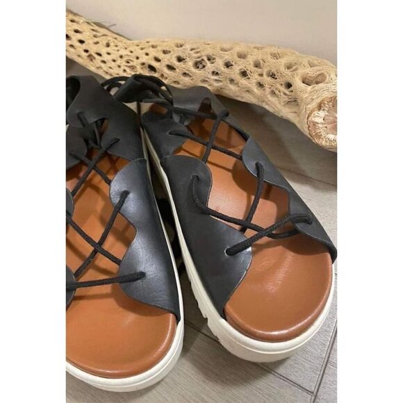 Anthropologie x Pilcro Tie-Up Gladiator Sport Sandals Size 8 - Picture 4 of 6